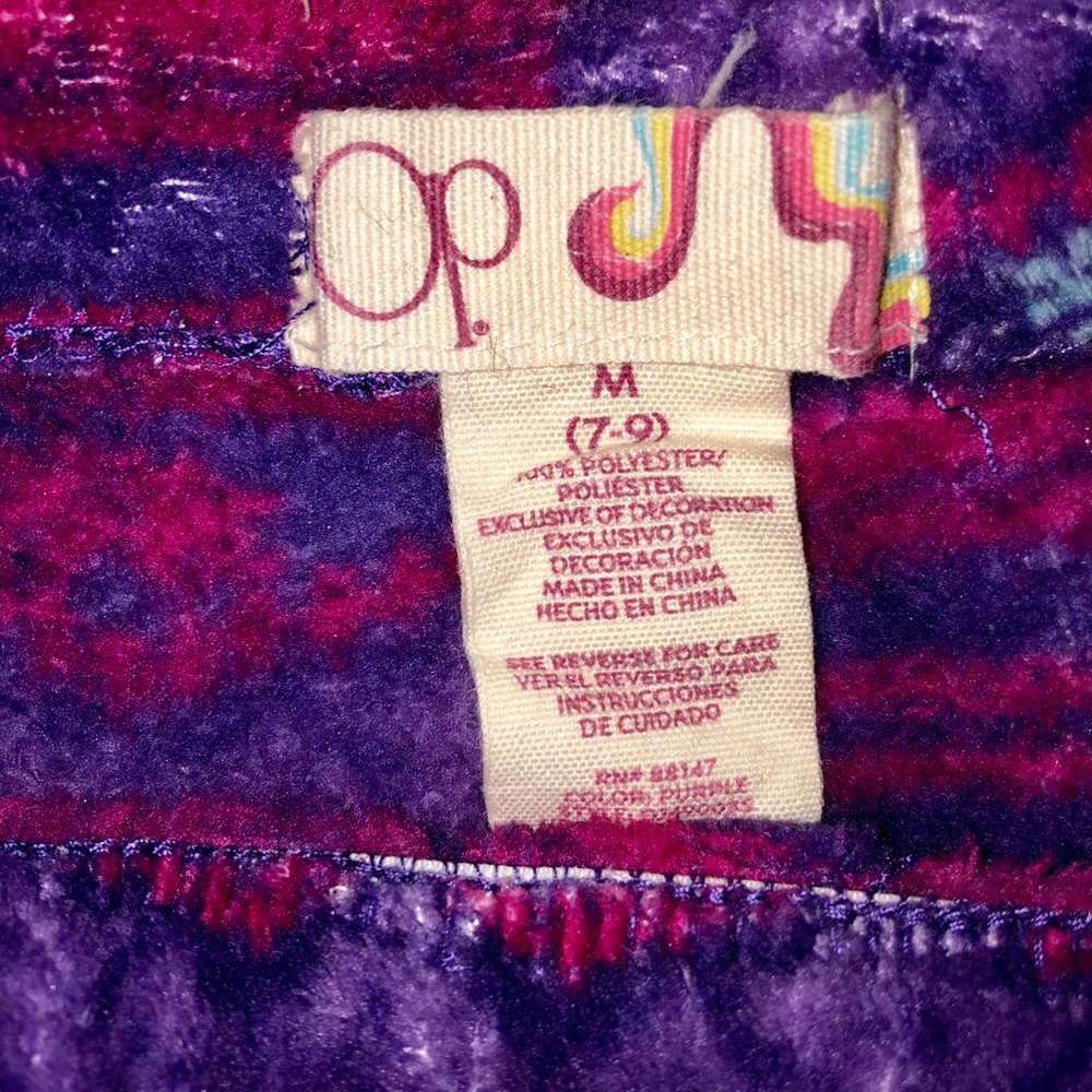 OP Cozy Fuzzy Lounge PJ Shorts | Set of 2 Sz 7-9 - Picture 7 of 7